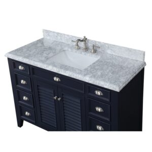 Chans Furniture GD-3028NB50 50 Inches Shutter Blinds Kalani Single Sink Single Sink Bathroom Vanity