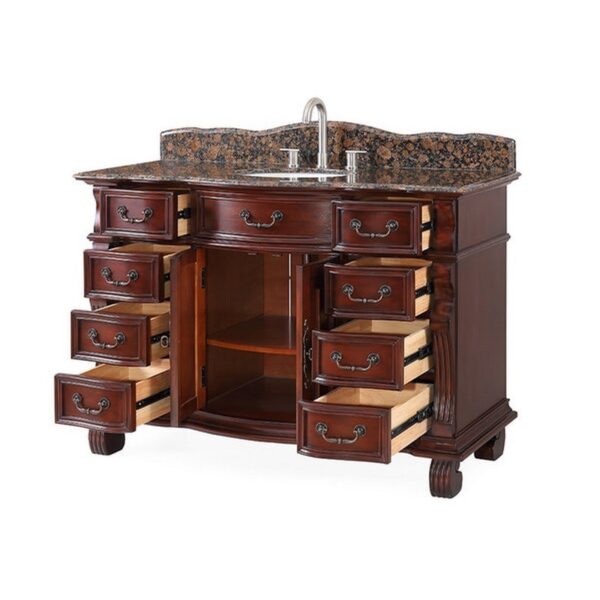 Chans Furniture GD-4437SB-50 Hopkinton 50 Inch Bathroom Sink Vanity - Light Cherry