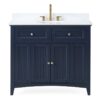 Chans Furniture GD-47535NB 42 Inches Thomasville Cottage Style Single Sink Bathroom Vanity In Navy Blue