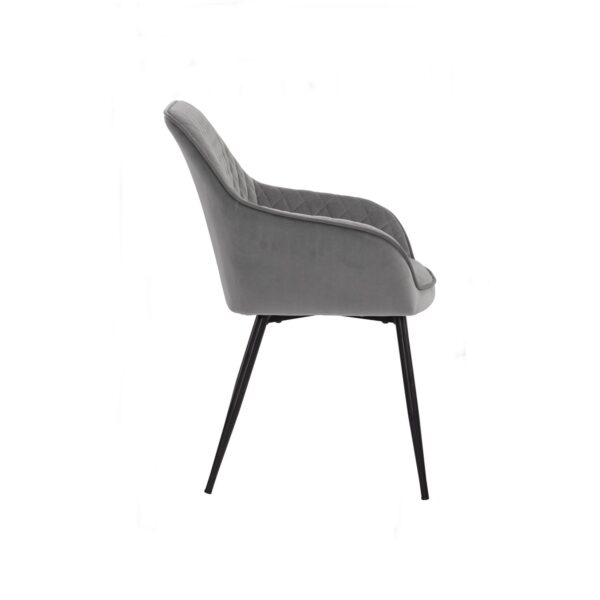 GFURN Hakon Dining Chair - Grey Velvet