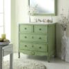 Chans Furniture HF081G Daleville 34 Inch Vintage Green Bathroom Sink Vanity