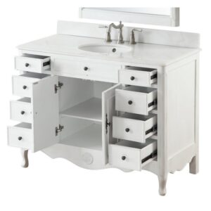 Chans Furniture HF8535 Daleville 46 1/2 Inch Bathroom Sink Vanity