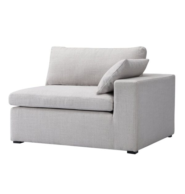 GFURN Ines Sofa - 1-Seater Single Module with Left Arm - Opal Fabric