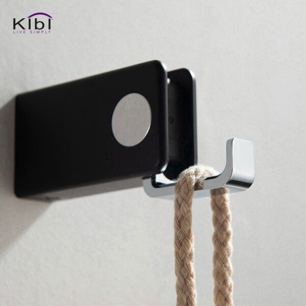 KIBI USA KBA1001 Artis 7/8 Inch Wall Mounted Bathroom Robe Hook