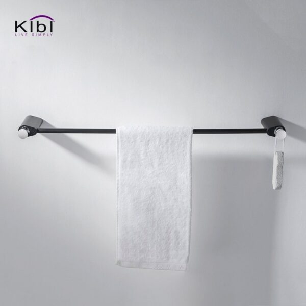 KIBI USA KBA1304 Volcano 24 7/8 Inch Wall Mounted Towel Bar