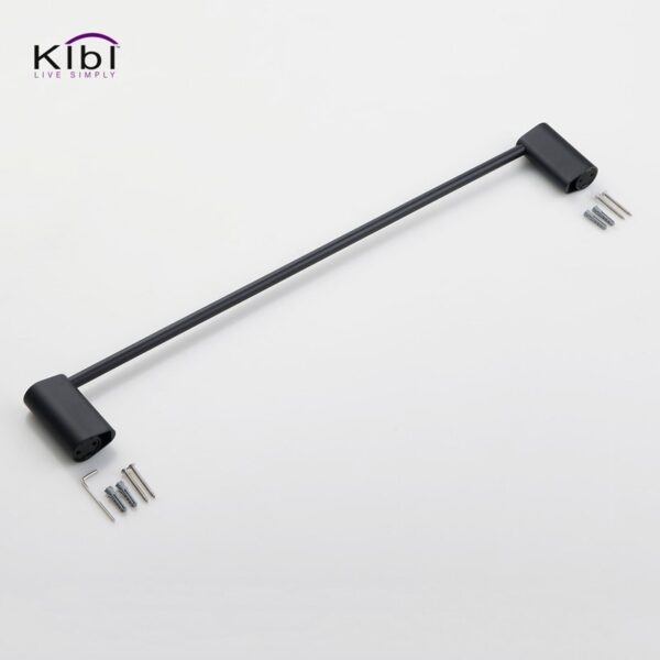 KIBI USA KBA1304 Volcano 24 7/8 Inch Wall Mounted Towel Bar