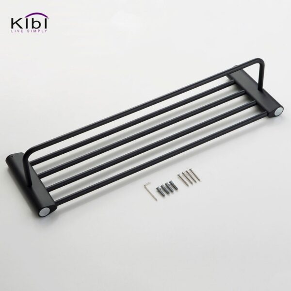 KIBI USA KBA1305 Volcano 24 7/8 Inch Wall Mounted Towel Rack