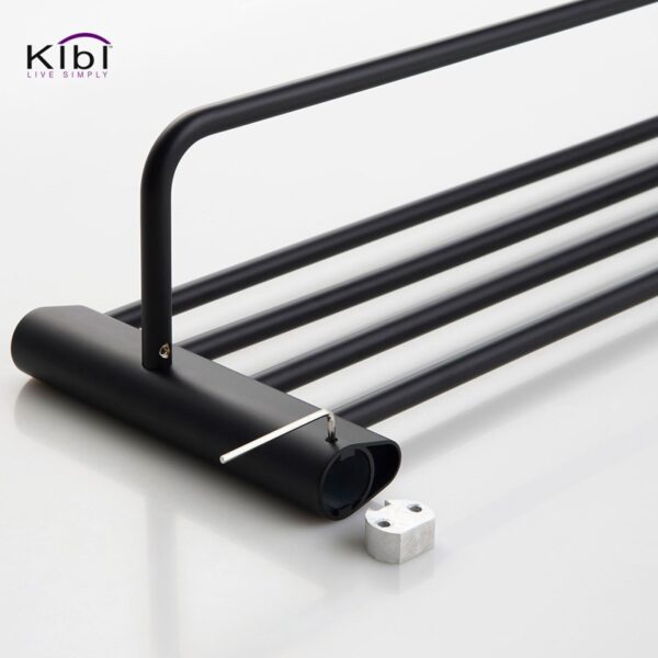 KIBI USA KBA1305 Volcano 24 7/8 Inch Wall Mounted Towel Rack