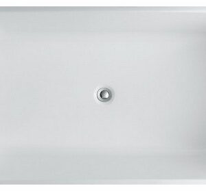 Kubebath KFST1459 Kube Ovale 59 Inch White Free Standing Bathtub