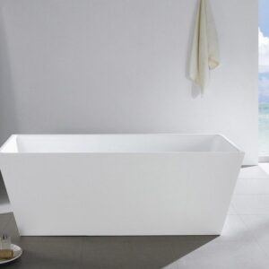 Kubebath KFST5059 Kube Squadra 59 Inch Free Standing Bathtub