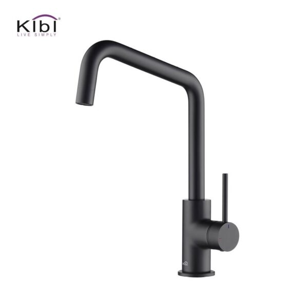 KIBI USA KKF2012 Macon 13 1/4 Inch Single Hole Deck Mount Single Handle Kitchen Bar or Prep Sink Faucet