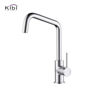 KIBI USA KKF2012 Macon 13 1/4 Inch Single Hole Deck Mount Single Handle Kitchen Bar or Prep Sink Faucet