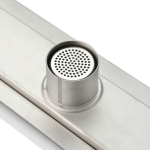 Kubebath KLD48TILE Kube 47-1/4 Inch Linear Drain with Tile Grate