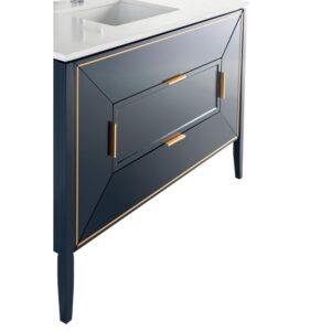 Kubebath KV8848 Vetro 47 1/4 Inch Freestanding Single Sink Bath Vanity with Quartz Counter Top