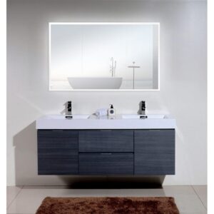 Castello USA LISA3048 Lisa 48 x 30 Inch LED Bathroom Mirror with Sensor Button