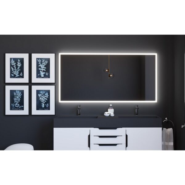 Castello USA LISA3060 Lisa 60 x 30 Inch LED Bathroom Mirror with Sensor Button