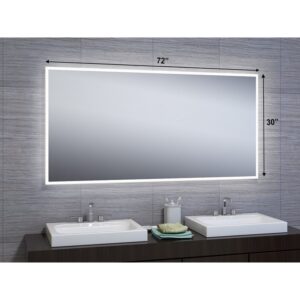 Castello USA LISA3072 Lisa 72 x 30 Inch LED Bathroom Mirror with Sensor Button