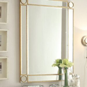 Chans Furniture MR4-1002GC/3392G Keene 28 Inch Gold Wall Mirror