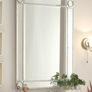 Chans Furniture MR4-1002SC/3392SL Keene 28 Inch Silver Wall Mirror