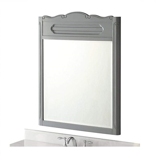 Chans Furniture MR-1522CK/MR1509CK Knoxville 34 Inch Mirror in Grey