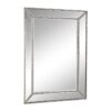 Chans Furniture MR-2375 32 Inch Ramsey Wall Mirror with Beaded Details in Silver Finish