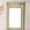 Chans Furniture MR-88324 &MR-28323 Abbeville 24 Inch Distressed Beige Wall Mirror