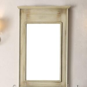 Chans Furniture MR-88324 &MR-28323 Abbeville 24 Inch Distressed Beige Wall Mirror