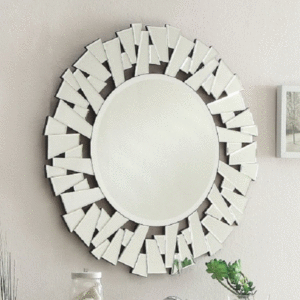 Chans Furniture MR-3036 Kobe 32 Inch Silver Wall Mirror