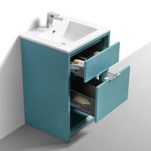 Kubebath NUDO24 Nudo 24 Inch Single Sink Modern Bathroom Vanity