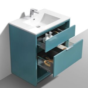 Kubebath NUDO32 Nudo 32 Inch Single Sink Modern Bathroom Vanity