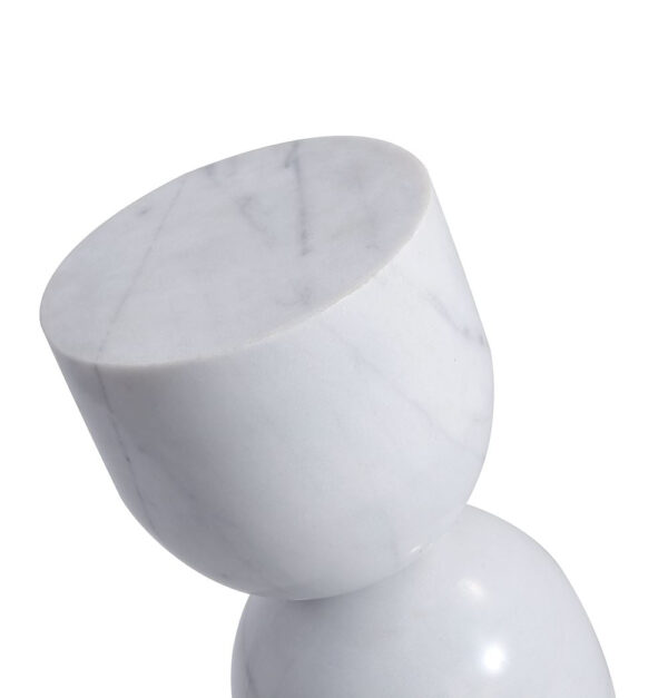 GFURN Oceane Side Table - White Marble