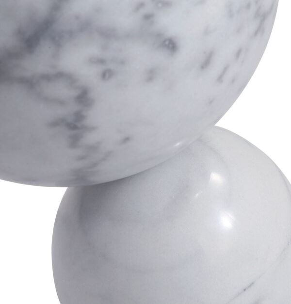 GFURN Penelope Side Table - White Marble