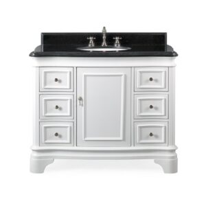 Chans Furniture Q1044W-GT 42 Inches Benton Collection Sesto Bathroom Vanity In White