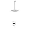 Kubebath KB RCR121V Aqua Rondo Shower Set with Ceiling Mount 12 Inch Rain Shower