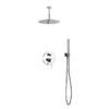 Kubebath R-CR12HH2V Aqua Rondo Shower Set with Ceiling Mount 12 Inch Rain Shower and Handheld