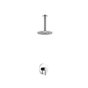 Kubebath KB RCR81V Aqua Rondo Shower Set with Ceiling Mount 8 Inch Rain Shower