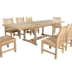 Anderson Bahama Sahara 9-Pieces 10' Rectangular Dining Set