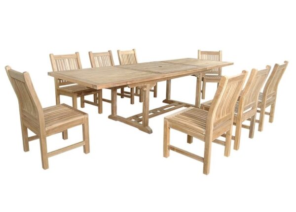 Anderson Bahama Sahara 9-Pieces 10' Rectangular Dining Set