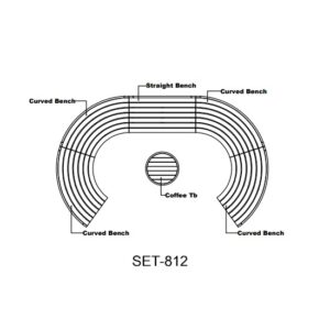 Anderson SET-812 Circular Modular Deep Seating Set