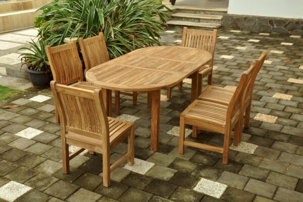 Anderson Bahama Sahara 7-Pieces 8' Rectangular Dining Set