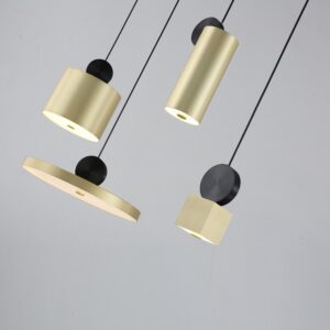 GFURN Synnove Pendant Lamp - Rectangular Canopy - Circular+Cube+Cylinder+Round