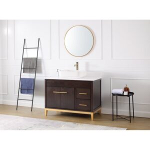 Chans Furniture TB-9942DK-42QT 42 Inches Tennant Brand Modern Style With Beatrice Vessel Single Sink Bathroom Vanity