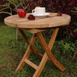 Anderson Bahama 20" Mini Side Round Folding Table