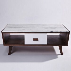 GFURN Vera Wood & Marble Coffee Table