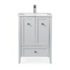 Chans Furniture WFS-85029CK 25 Inch Tennant Brand Vermezzo Modern Small Slim Gray Bathroom Vanity in Gray