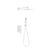 Kubebath KB WR200HH2V Aqua Piazza Shower Set with 8 Inch Square Rain Shower and Handheld