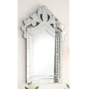 Chans Furniture YM-712-2736 Savona 27 Inch Rectangular Framed Venetian Style Wall Mount Bathroom Vanity Mirror