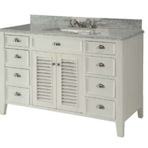 Chans Furniture GD-3028Q50 Kalani 50 Inch White Bathroom Sink Vanity