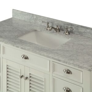 Chans Furniture GD-3028Q50 Kalani 50 Inch White Bathroom Sink Vanity