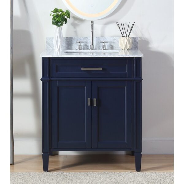 Chans Furniture ZK-1808-V30NB 30 Inch Tennant Brand Durand Navy Blue Bathroom Sink Vanity